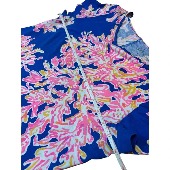 Lilly Pulitzer Marlowe‎ Brilliant Blue It's Electric Cotton Dress Size XS - Picture 7 of 10